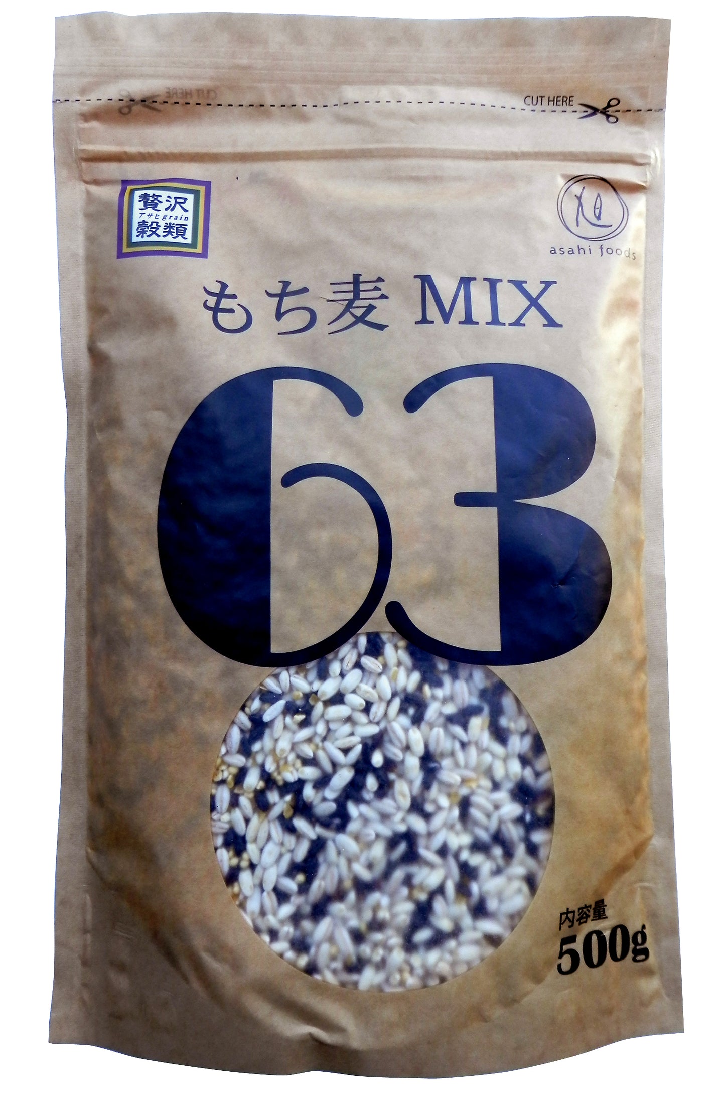 贅沢穀類 もち麦MIX 63(500g)