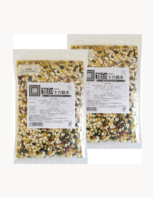 旭印 業務用十六穀米 840g（420g×2袋）雑穀米 混ぜるだけ　雑穀ブレンド スーパーフード 食物繊維