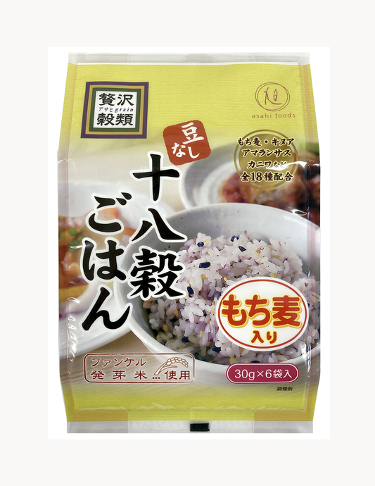 贅沢穀類  十八穀ごはん  180g（30g×6）【2袋／12袋】